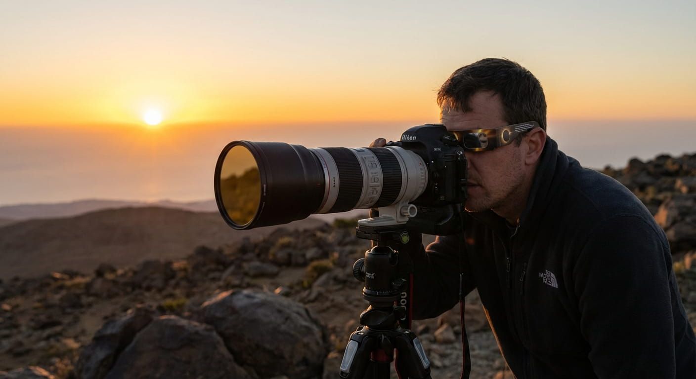 How to Safely Photograph The Sun During the First Few Minutes of Sunrise