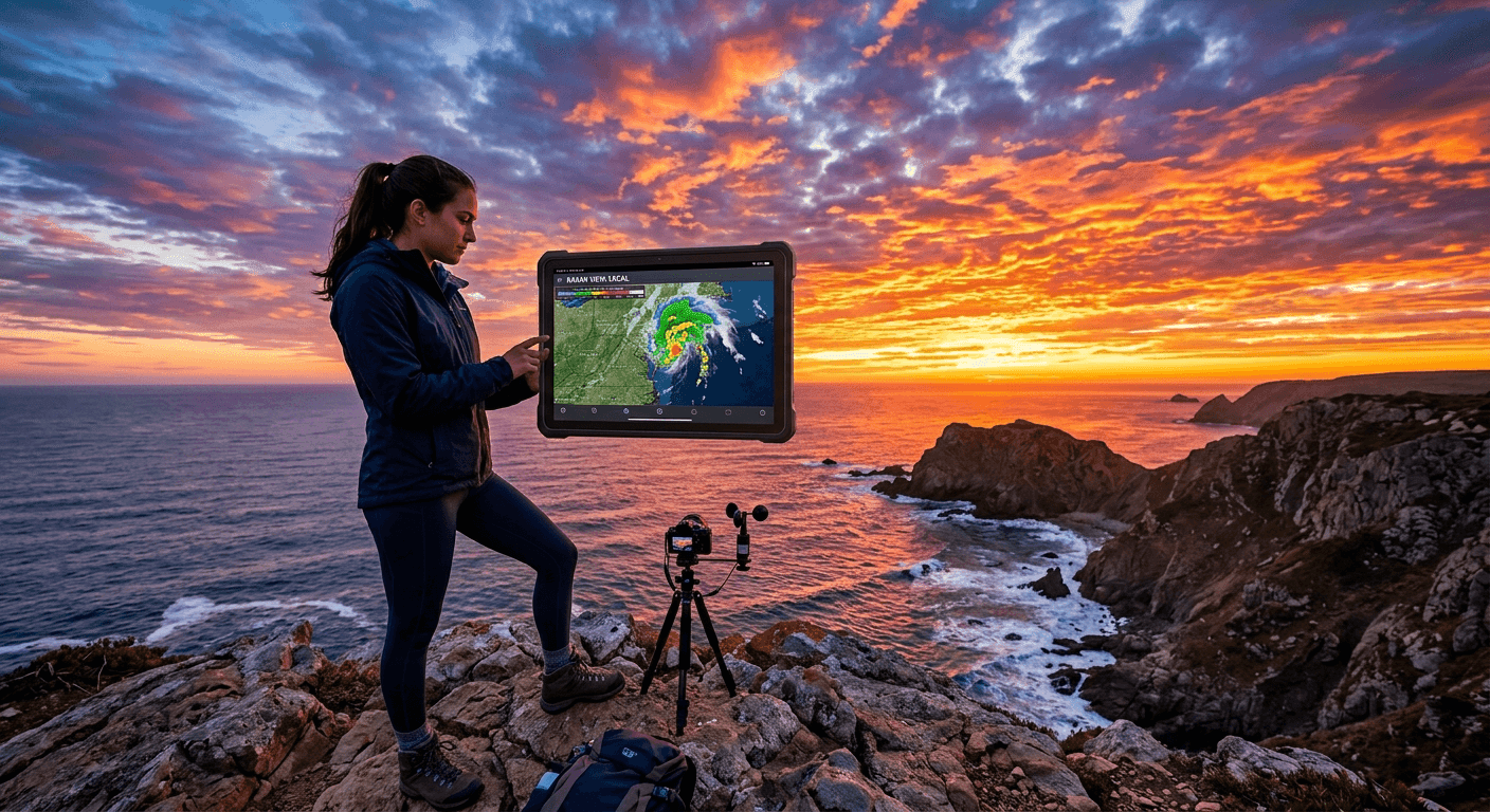 How to predict the intensity of a sunrise using local weather radar