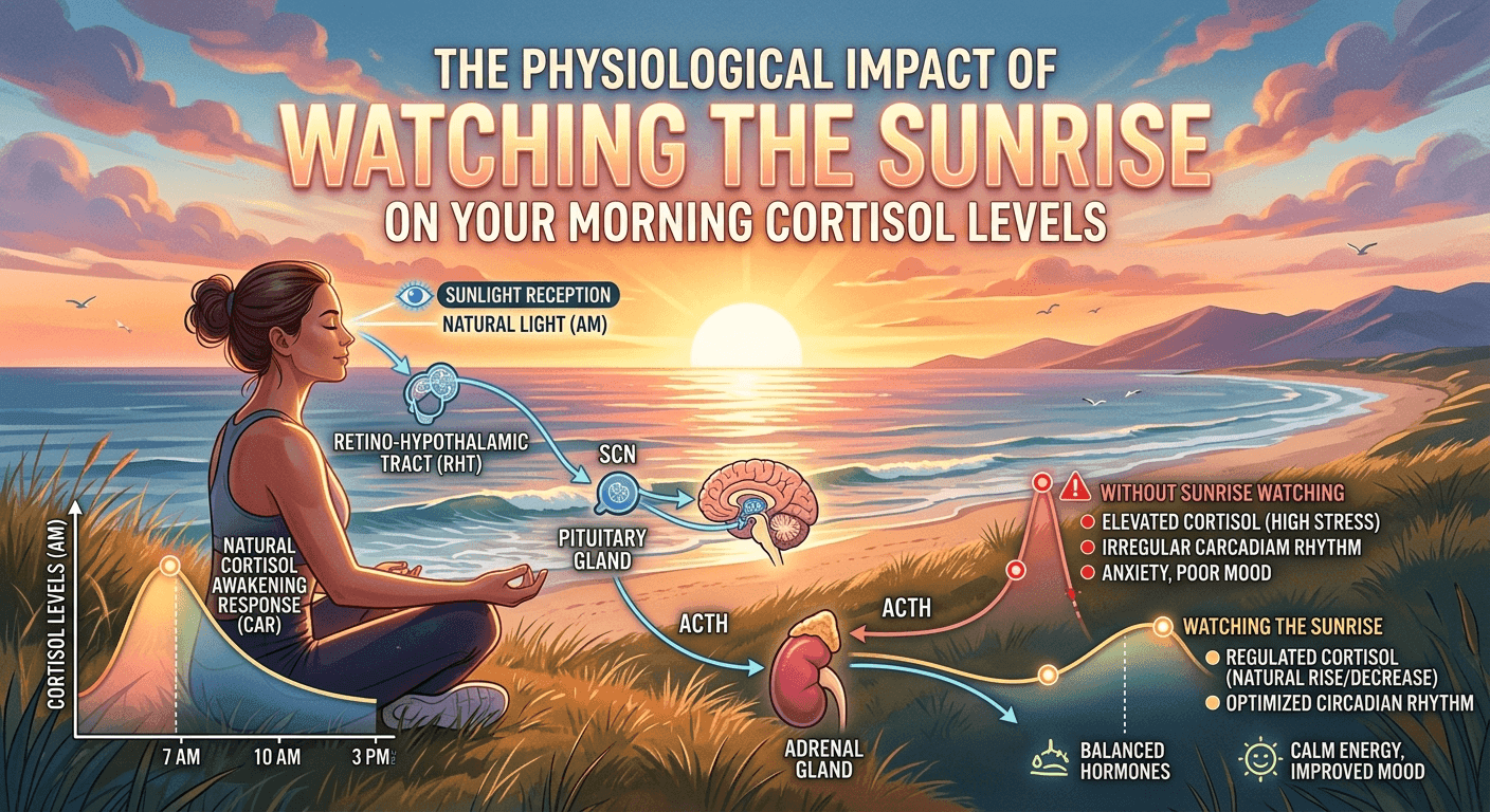 The physiological impact of watching the sunrise on your morning cortisol levels
