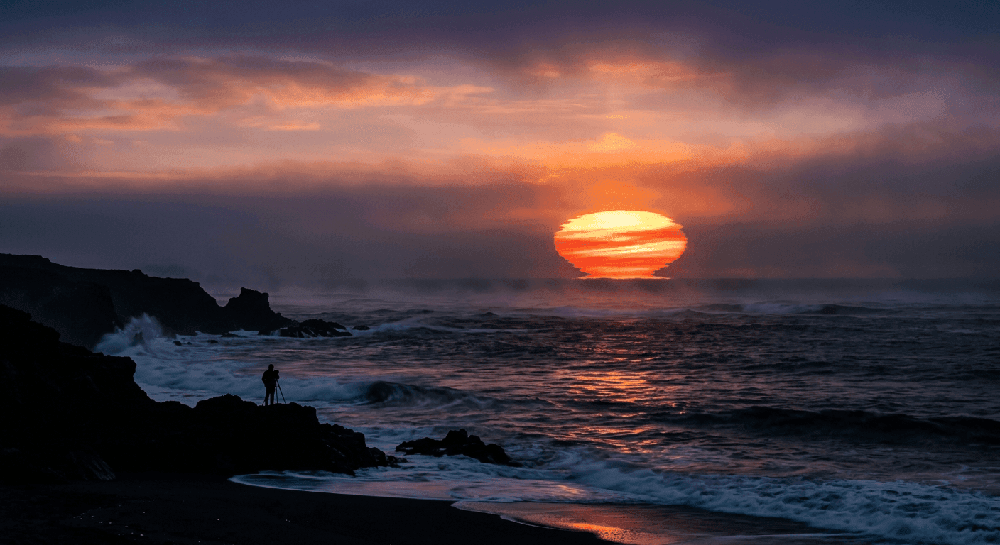 Why the sun appears to change shape at the moment of sunrise
